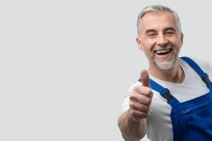 Man giving thumbs up 