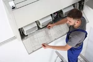 cleaning air filters Sunset Heating